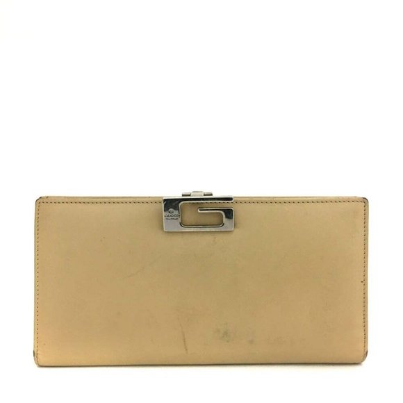 RARE Gucci Tom Ford era Tan Leather XL Continental Bi-fold Wallet - Picture 1 of 8